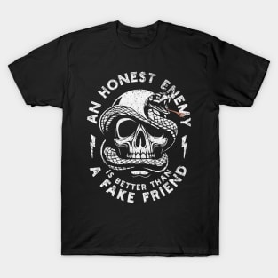 Skull Of Wisdom - Honest Enemies T-Shirt